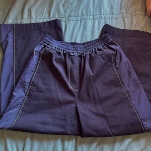 3.1 Phillip lim black paneled lounge pants.